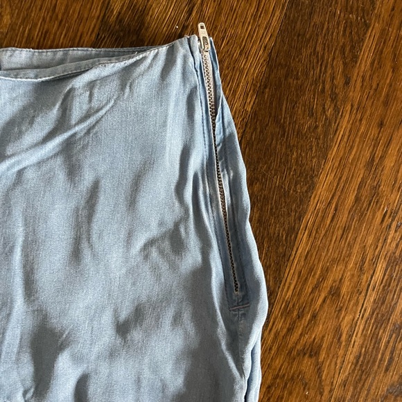 Zara Chambray Skort with Ruffle Detail - Picture 2 of 5